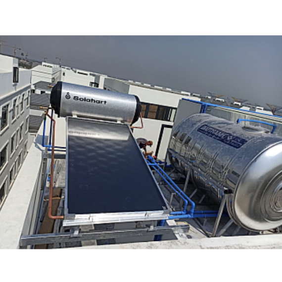 COMBO Solahart 180L+Bơm tăng áp+Bơm hồi